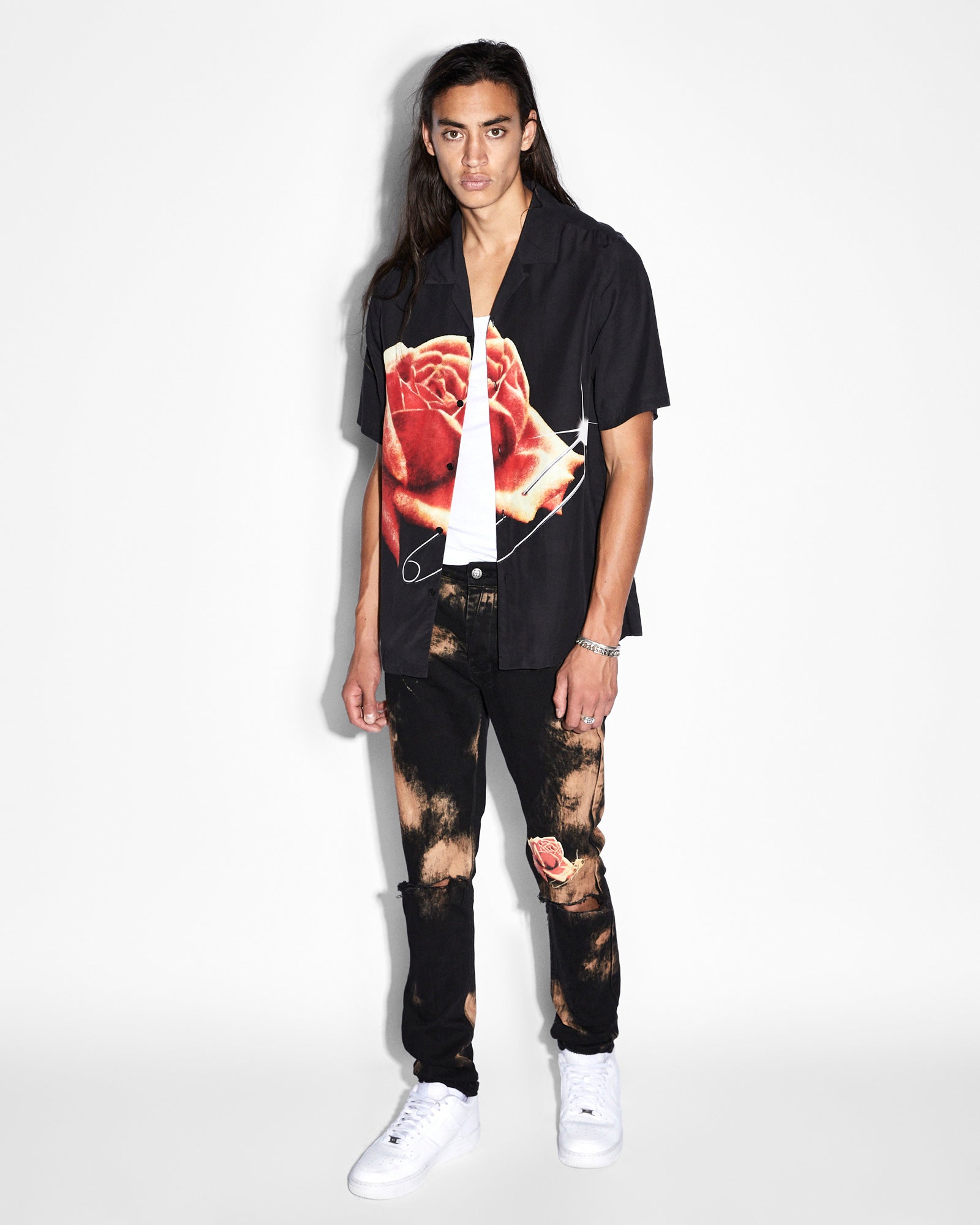 MENS  VAN WINKLE HELLFIRE SKINNY DENIM JEANS