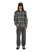 Mens Rosebowl Ls Shirt 1999 Black Check Regular Shirts - Black