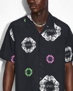 Mens Unityfly Resort Ss Shirt Black Regular Shirts - Black