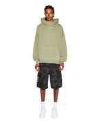 Mens Fugitive Cargo Short Black Camo Relaxed Walkshorts - Black