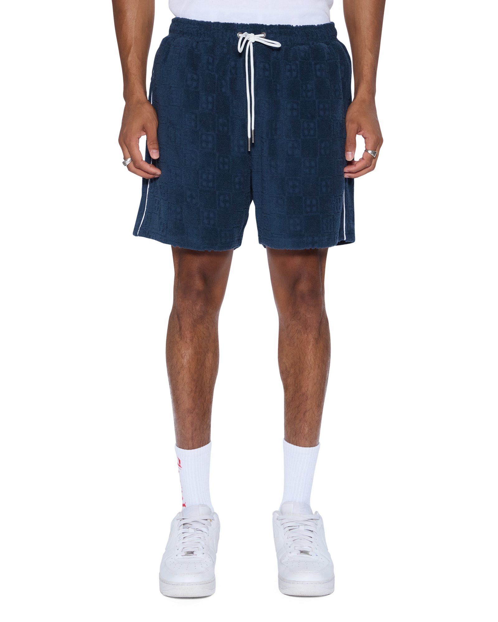 MENS LOUNGE SHORT NAVY RELAXED WALKSHORTS