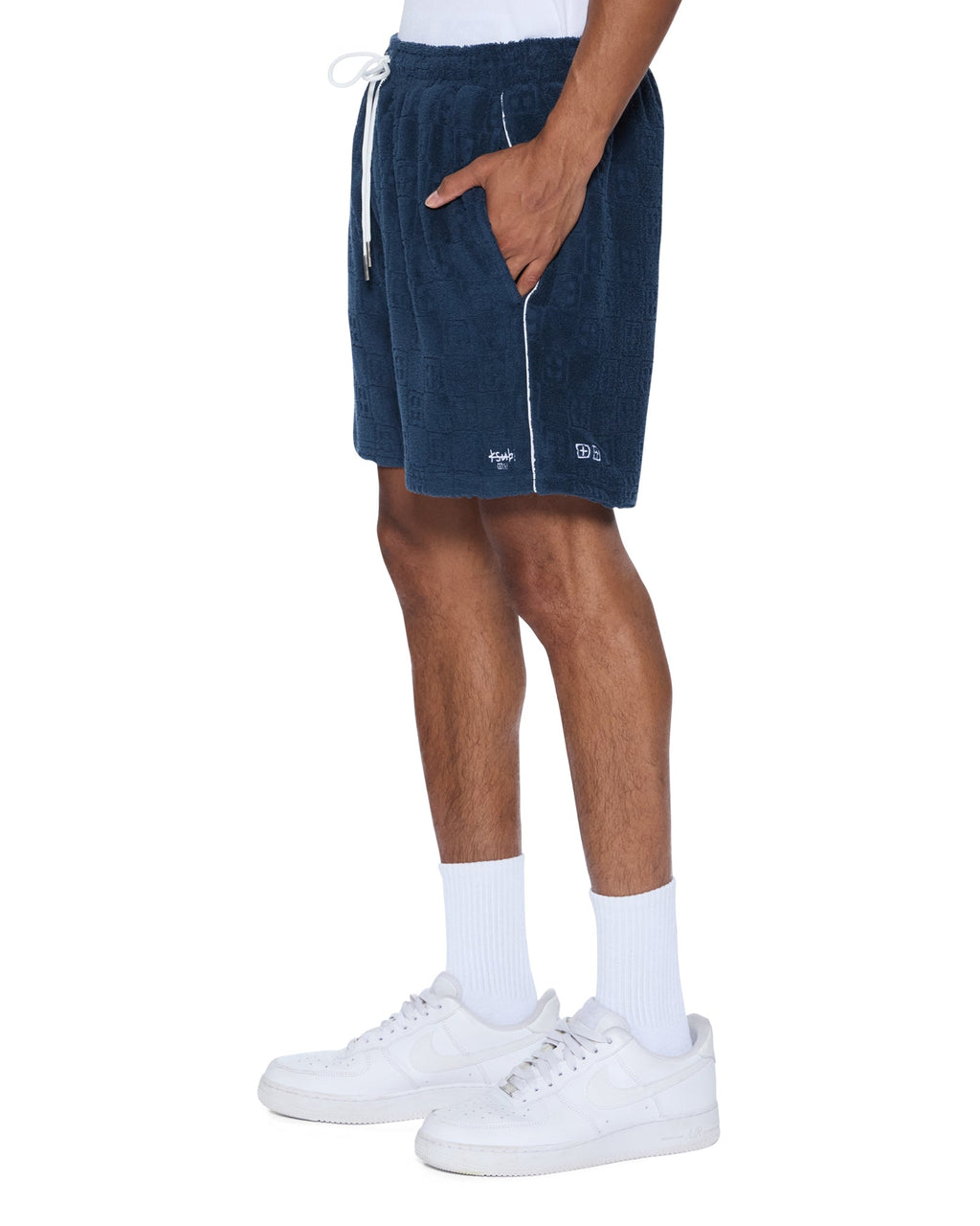 MENS LOUNGE SHORT NAVY WALKSHORTS
