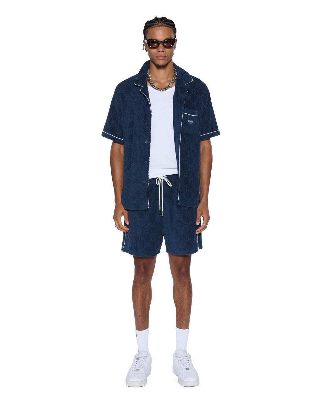 MENS LOUNGE SHORT NAVY WALKSHORTS