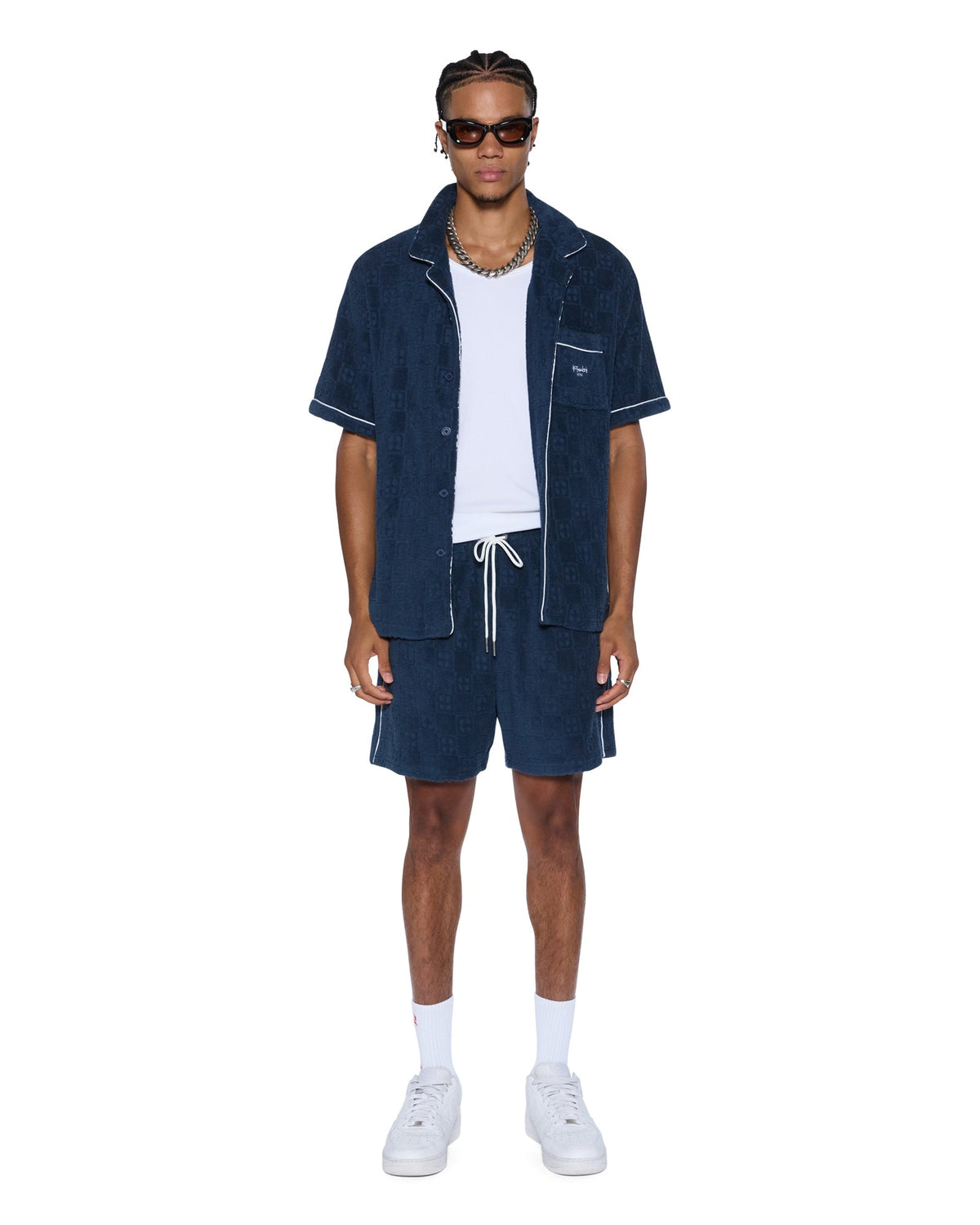 MENS LOUNGE SHORT NAVY WALKSHORTS