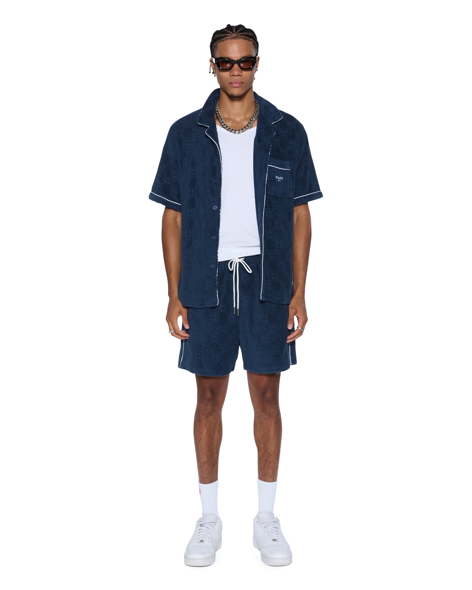 MENS LOUNGE SHORT NAVY RELAXED WALKSHORTS