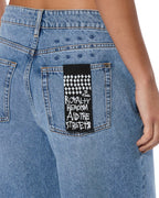 Womens Low Rider Short Swept Baggy Walkshorts - Denim