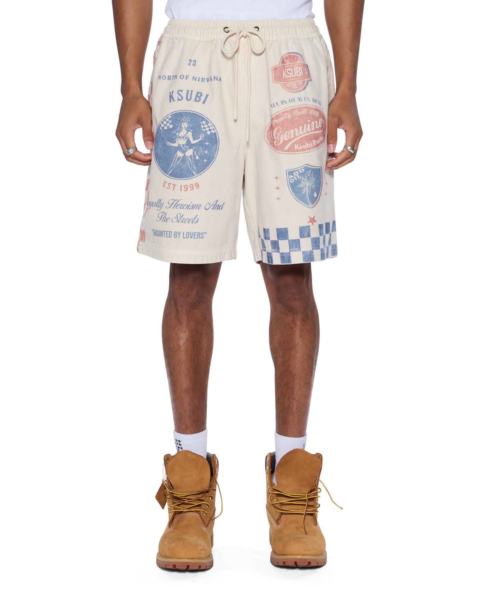 MENS  PITT LANE LIFE SHORT PRINTED RELAXED WALKSHORTS