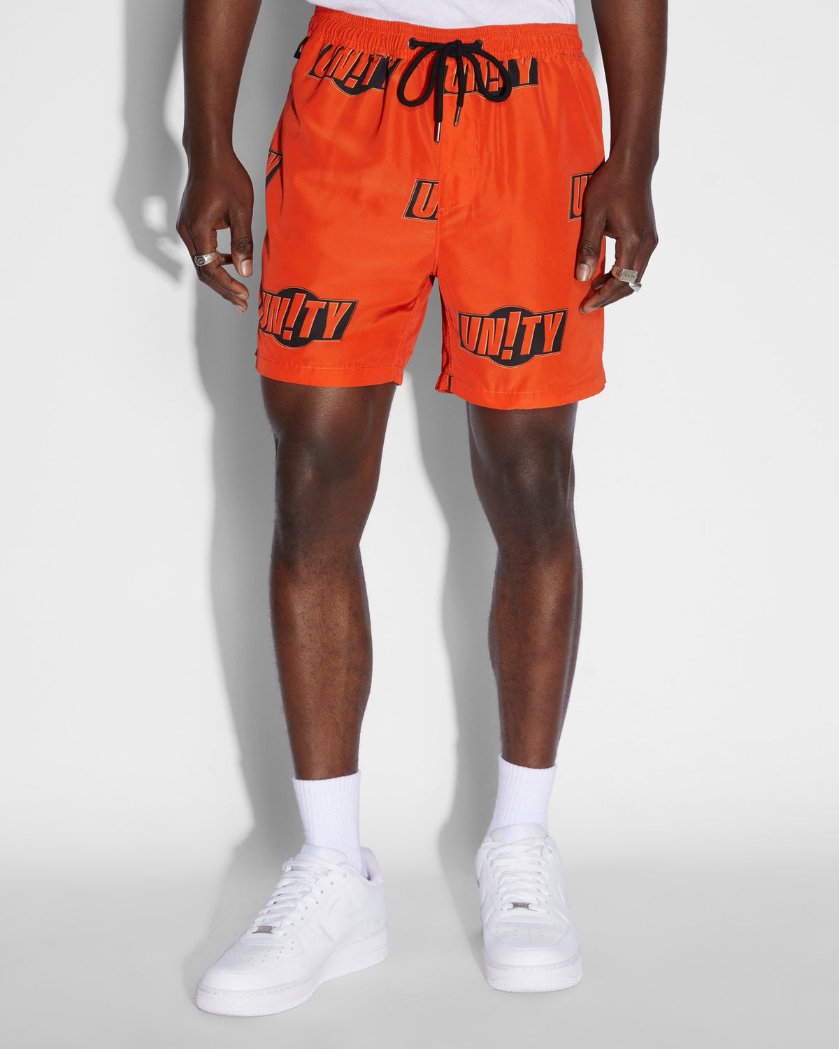 Mens Unity Sign Burner Boardshort Orange Regular Walkshorts - Orange