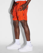 Mens Unity Sign Burner Boardshort Orange Regular Walkshorts - Orange