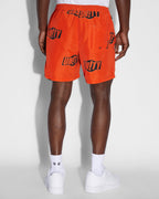 Mens Unity Sign Burner Boardshort Orange Regular Walkshorts - Orange