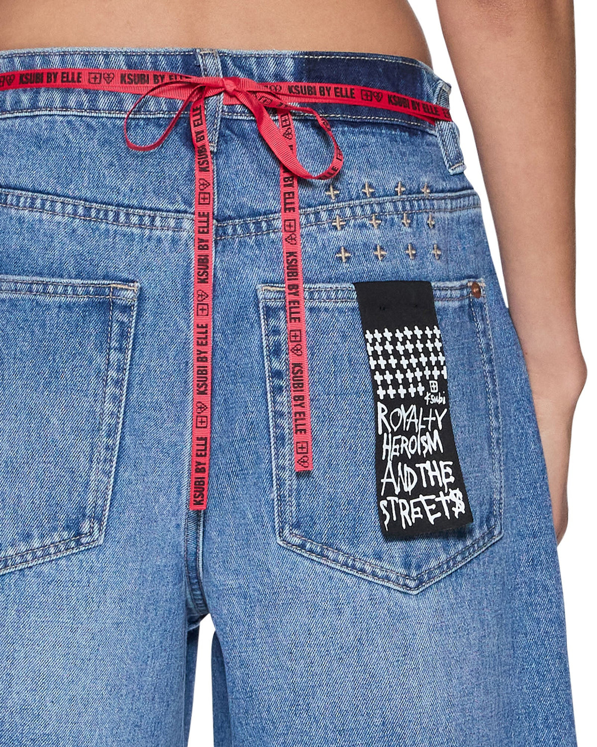 Womens Empire Short Frenchie Blue Relaxed Walkshorts - Denim