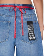 Womens Empire Short Frenchie Blue Relaxed Walkshorts - Denim