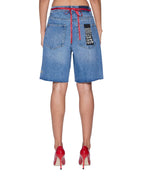 Womens Empire Short Frenchie Blue Relaxed Walkshorts - Denim