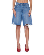 Womens Empire Short Frenchie Blue Relaxed Walkshorts - Denim