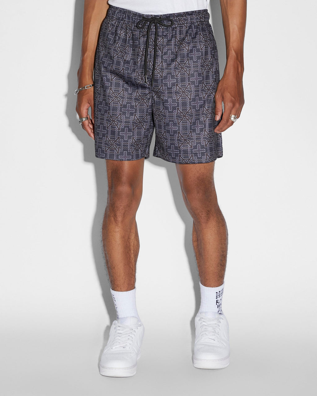 Mens Plus Mesh Short Navy Regular Walkshorts - Navy