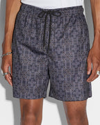 Mens Plus Mesh Short Navy Regular Walkshorts - Navy