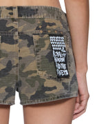WOMENS MICRO SHORT CAMO WALKSHORTS