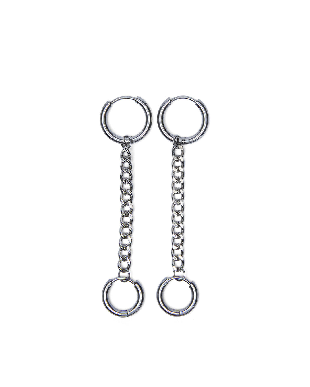  SILVER CHAINLINK HUGGIES JEWELLERY