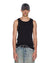 MENS  DEBUT SINGLET BLACK FITTED TEES