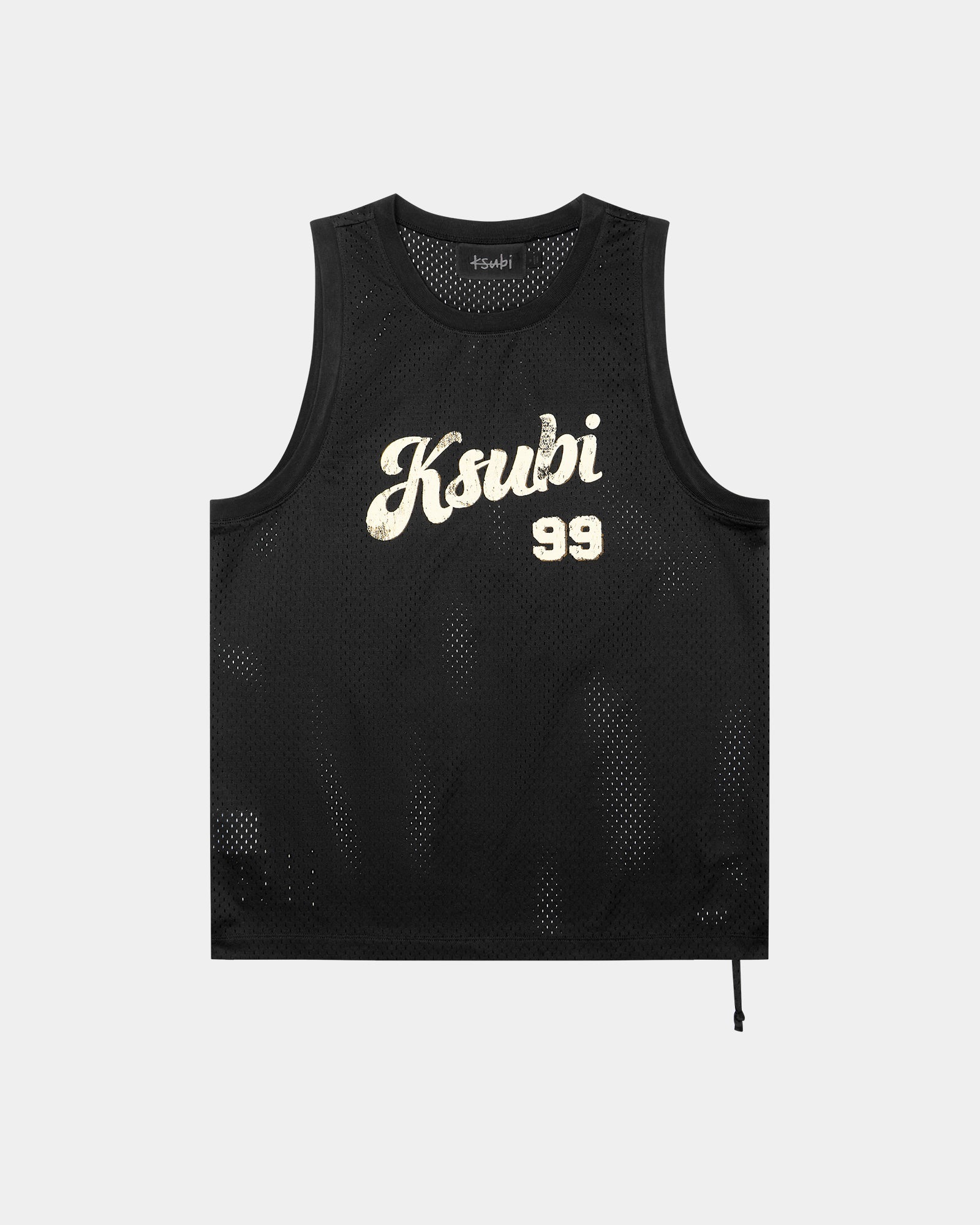 MENS  CLUBHOUSE PICK UP SINGLET BLACK BOXY FASHION TOPS