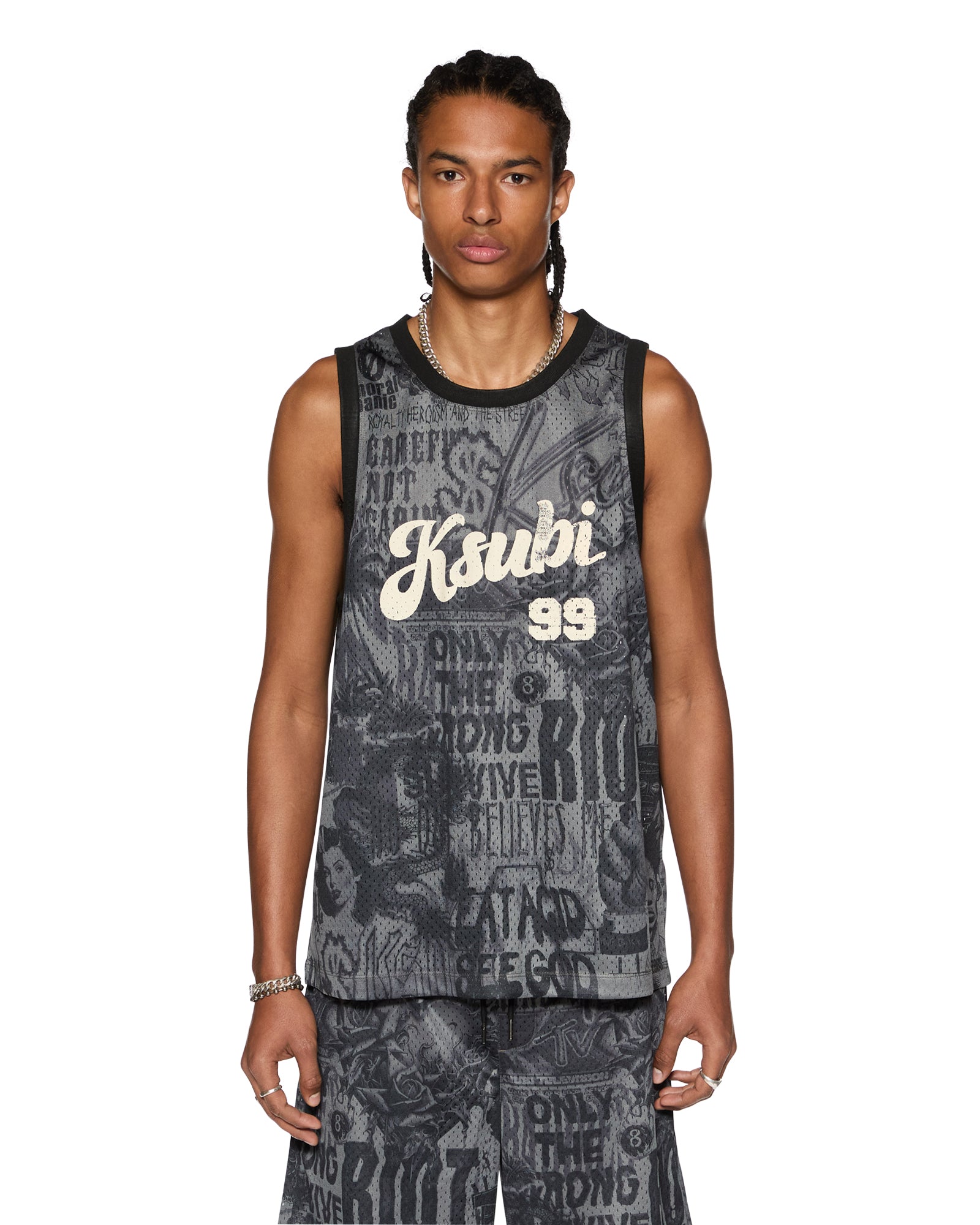 SKETCH PICK UP SINGLET BLACK