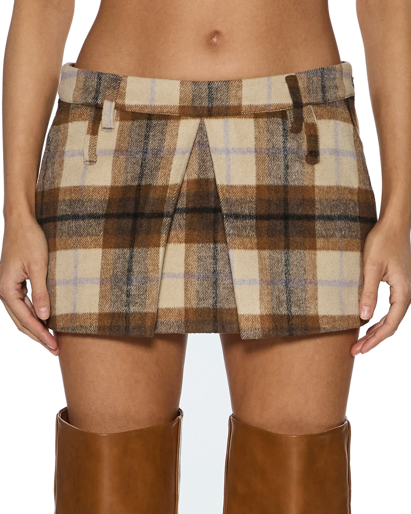 WOMENS  ADDISON SKIRT PLAID REGULAR SKIRTS