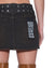 WOMENS  MICRO MINI SKIRT BELTED GREASED REGULAR SKIRTS