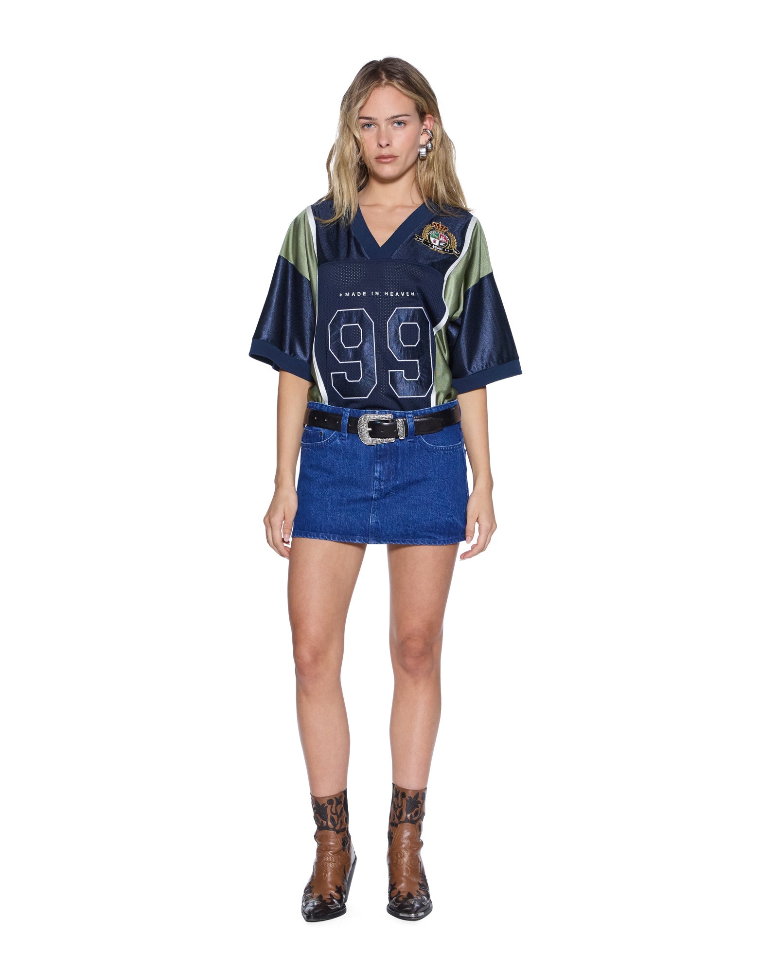 WOMENS  MICRO MINI SKIRT MARINE REGULAR SKIRTS