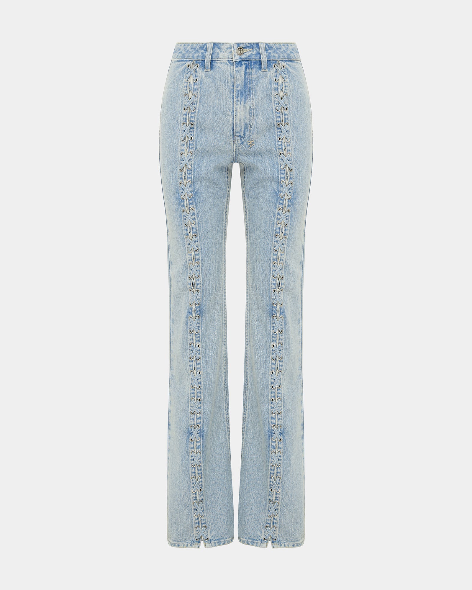 WOMENS  SOHO DOVE LACED FLARE DENIM JEANS