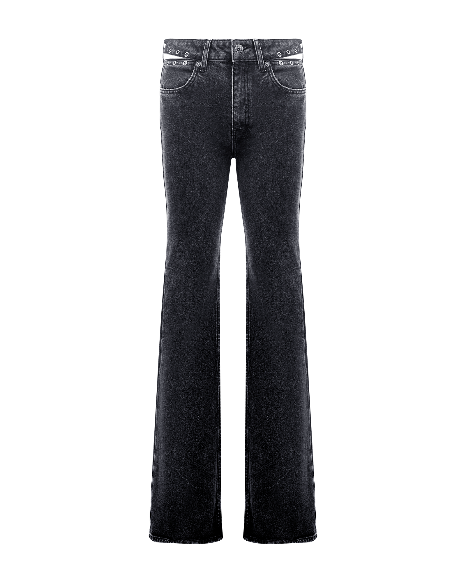 WOMENS  SOHO PIERCED SHADOW FLARE DENIM JEANS