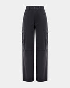 WOMENS SQUAD CARGO CHARCOAL PANTS