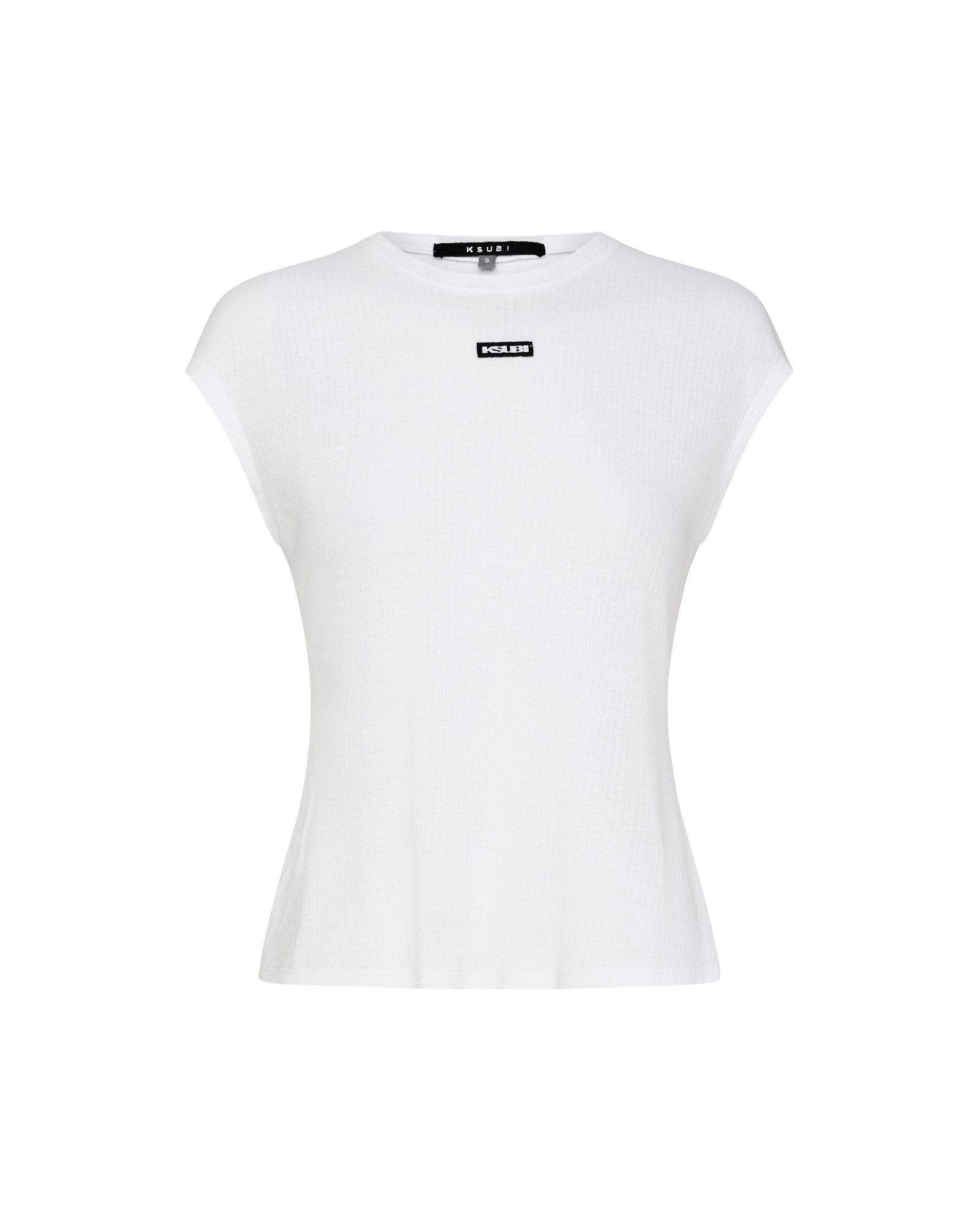 WOMENS  STAPLE SS TEE WHITE SHEER FITTED TEES