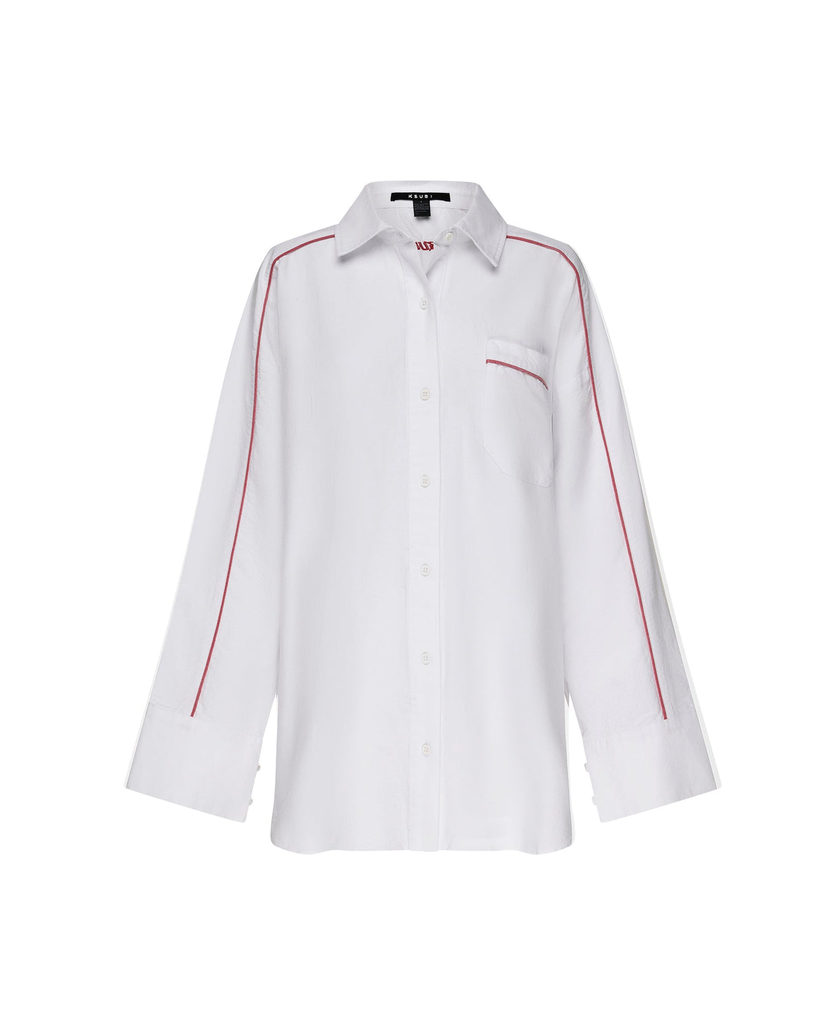 STINGER ASTRA LS SHIRT WHITE/RED