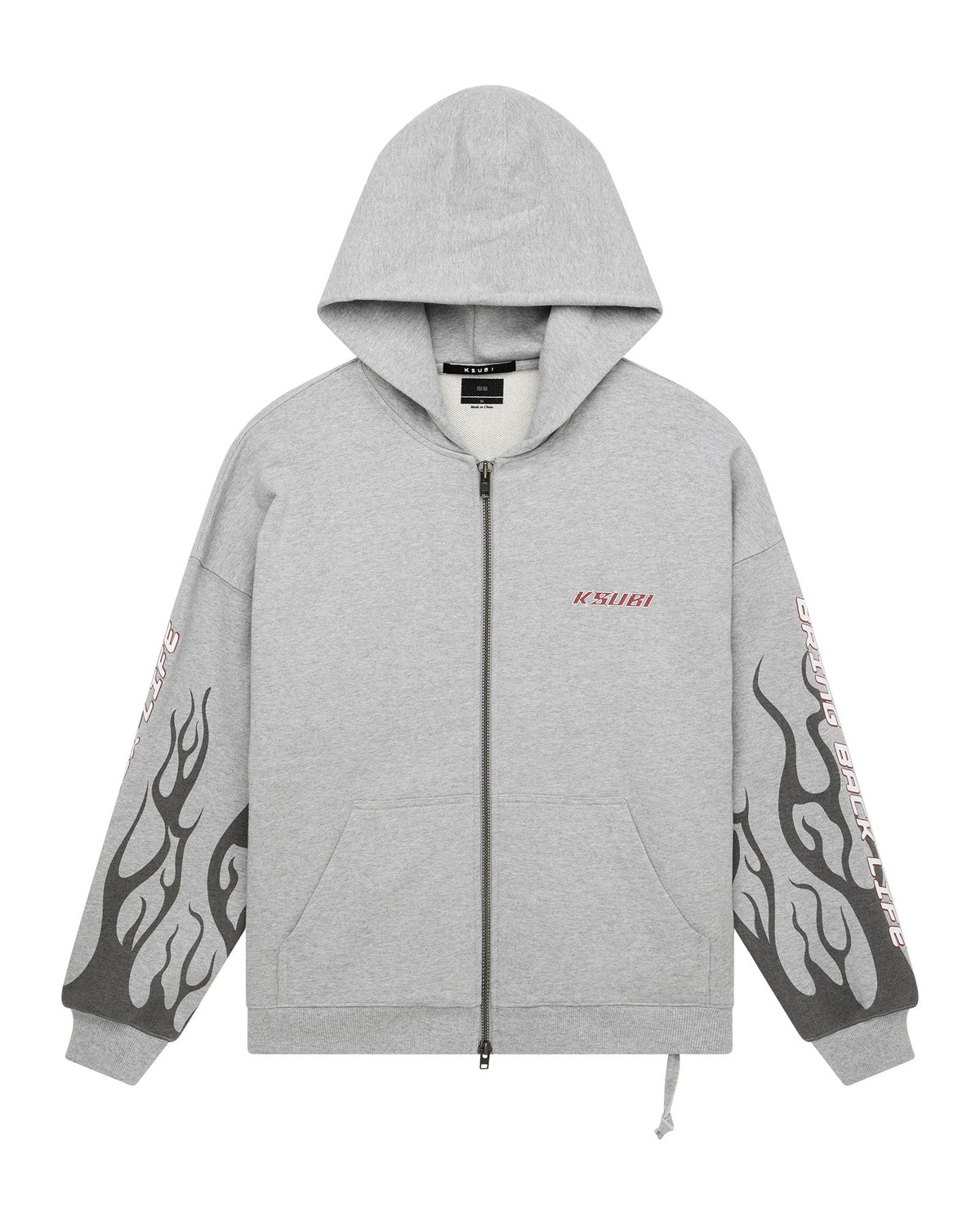 STINGER EKCESS ZIP HOODIE GREY MARLE