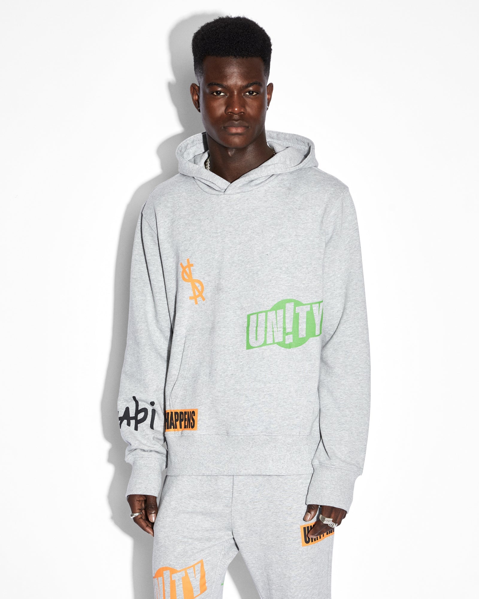 COLLECTIVE KASH HOODIE GREY MARLE