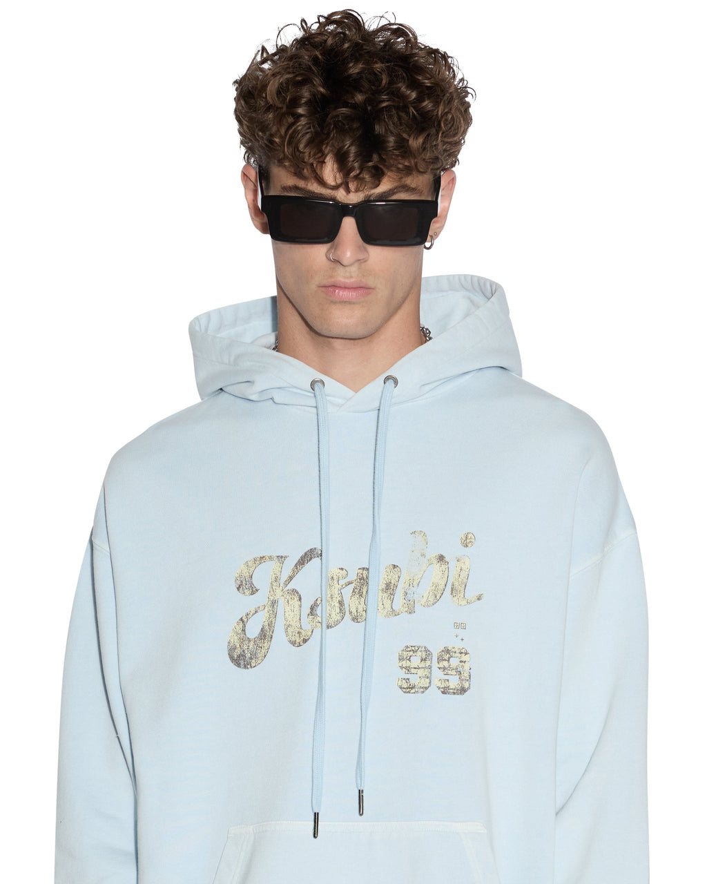 Mens Clubhouse Biggie Hoodie Shallows Oversized Fleece - Blue