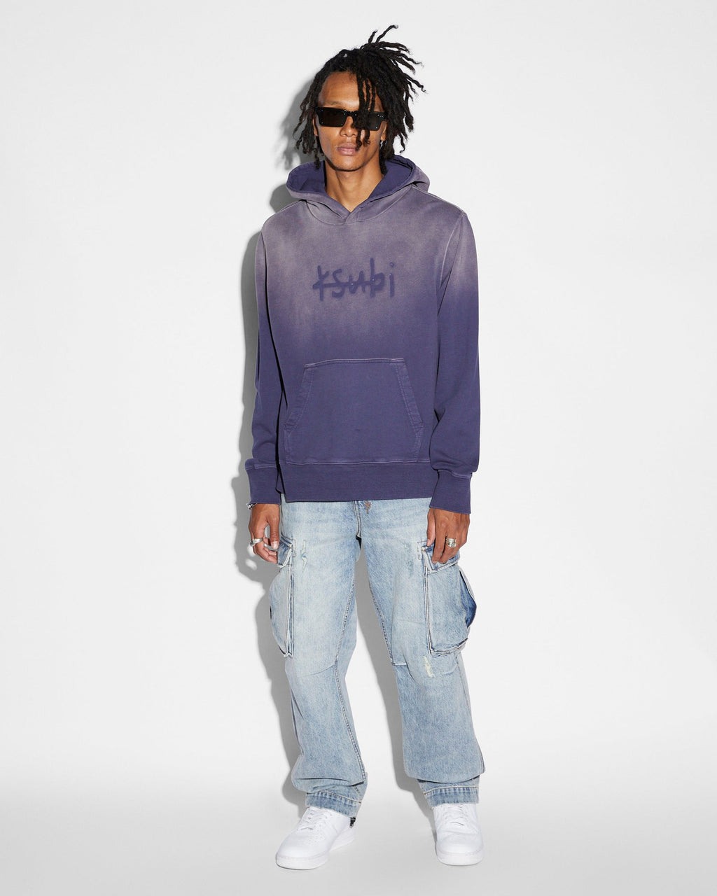 Mens Riot Cargo Pant Dynamo Relaxed Pants - Denim