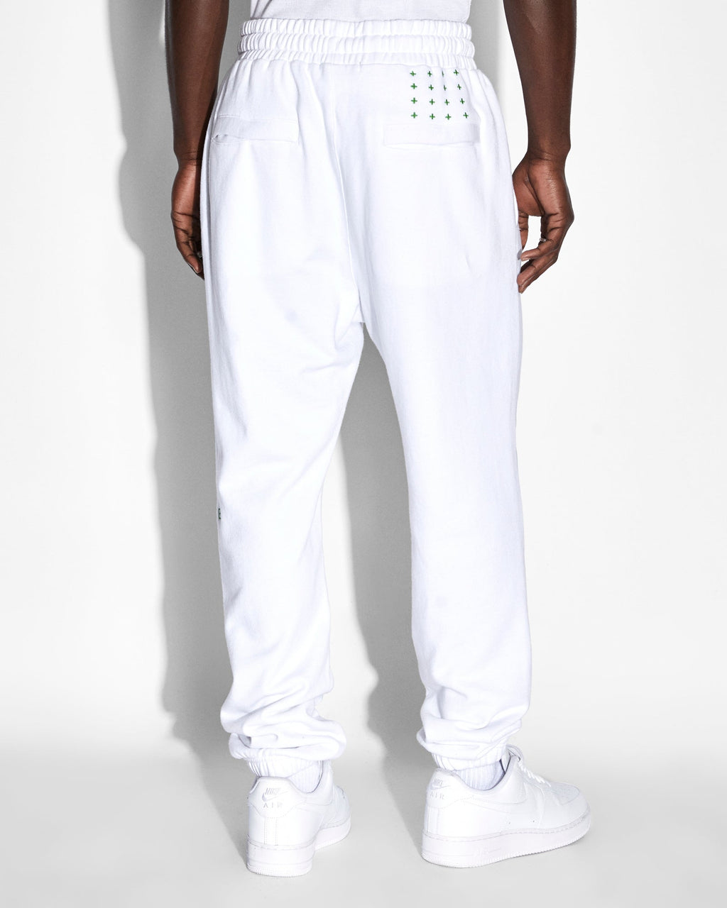 Mens Retro Lofi Trax Tru White Relaxed Pants - White