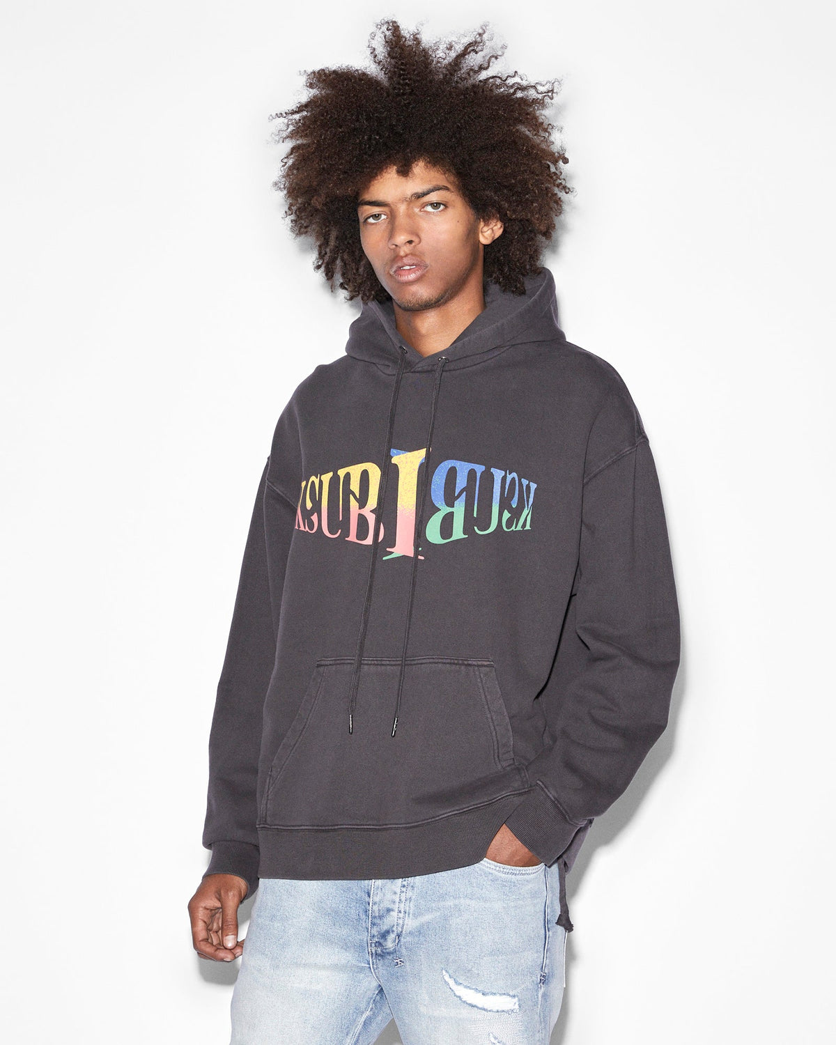 CROSSROADS BIGGIE HOODIE FADED BLACK