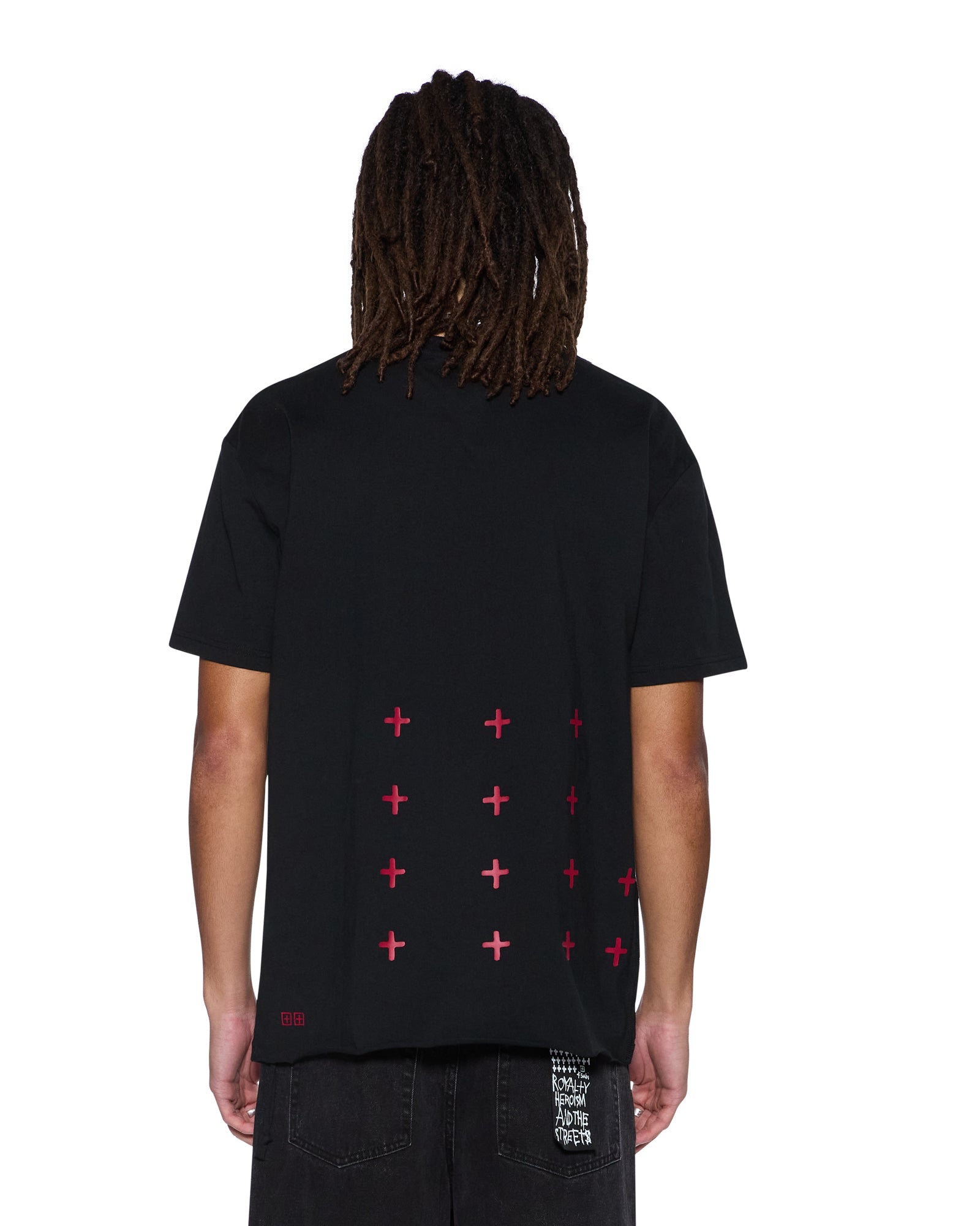 MENS ALL DAY BIGGIE SS TEE RED OVERSIZED TEES