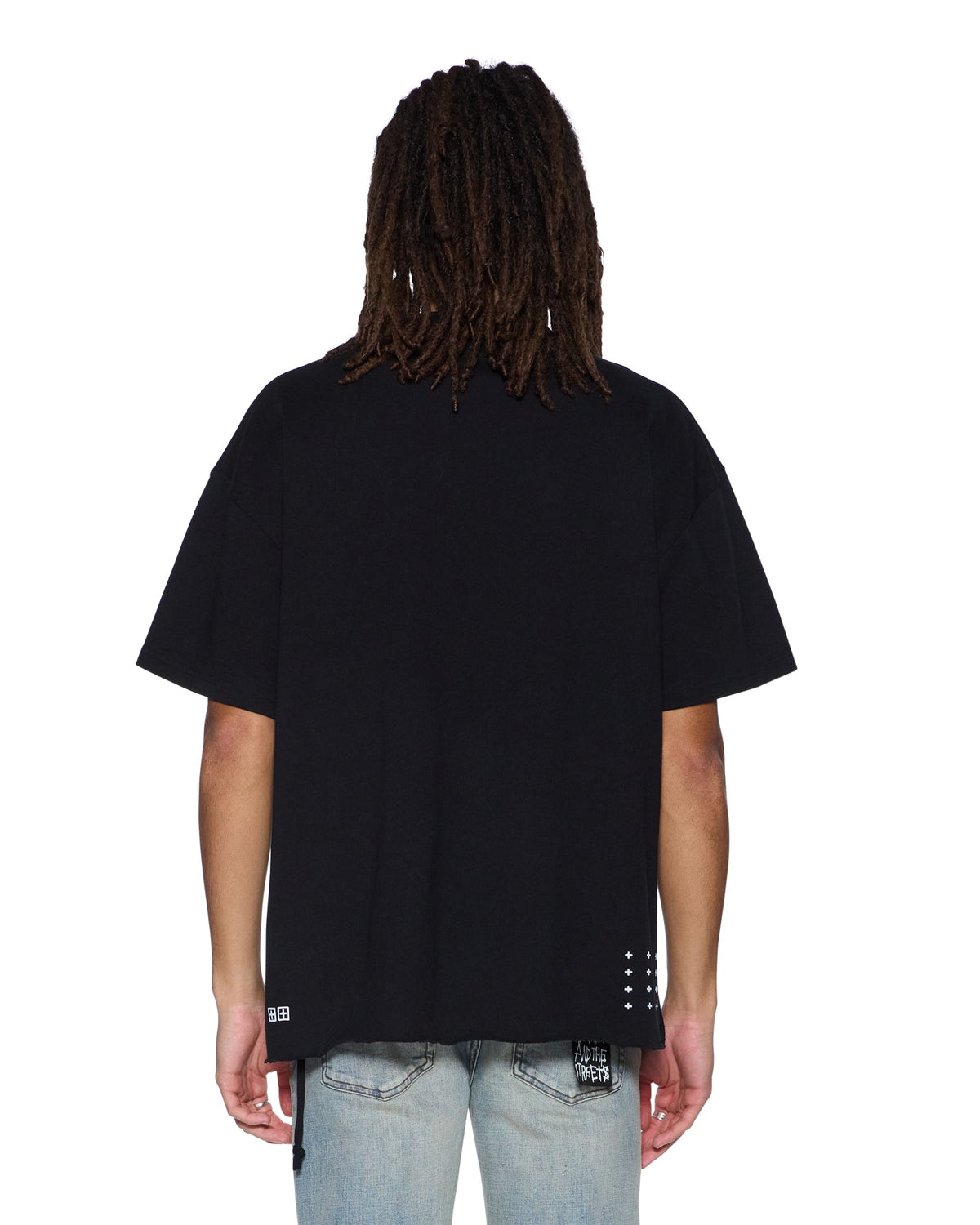 MENS PLATED EKCESS SS TEE JET BLACK TEES