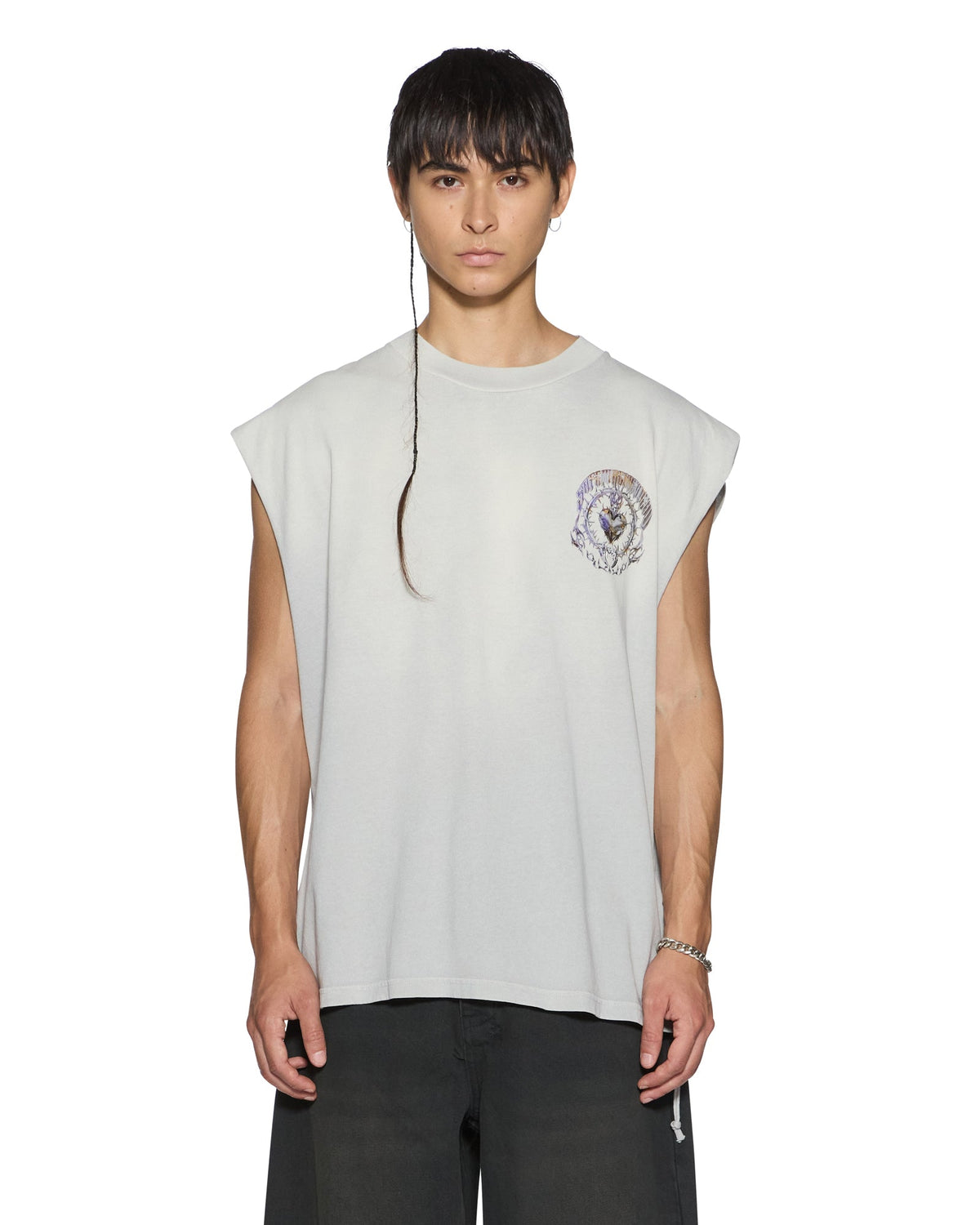 ANGUISH CUT OFF TANK KRETE GREY