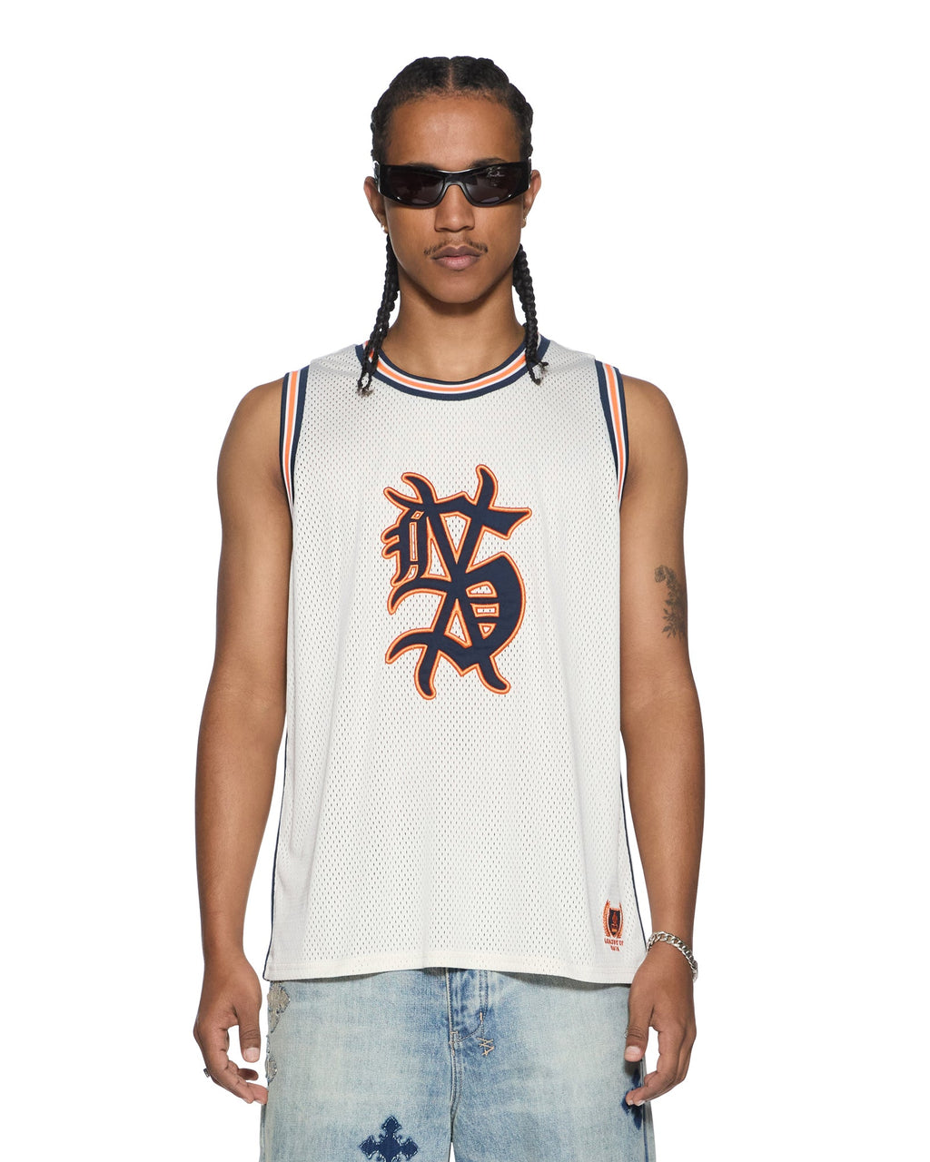 MENS BOLTER MESH DEBUT SINGLET ECRU FASHION TOPS
