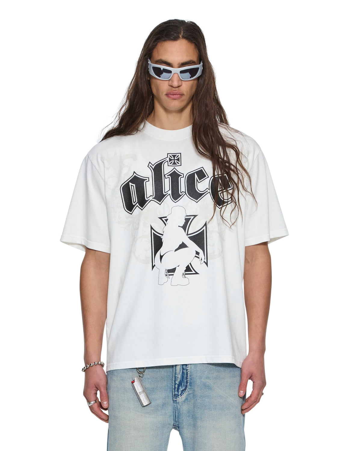KSUBI X ALICE HOLLYWOOD GRAPHIC TEE WHITE