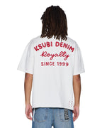 Mens Mekanik Biggie Ss Tee Vintage White Oversized Tees - Beige