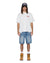 MENS  MEKANIK BIGGIE SS TEE VINTAGE WHITE OVERSIZED TEES