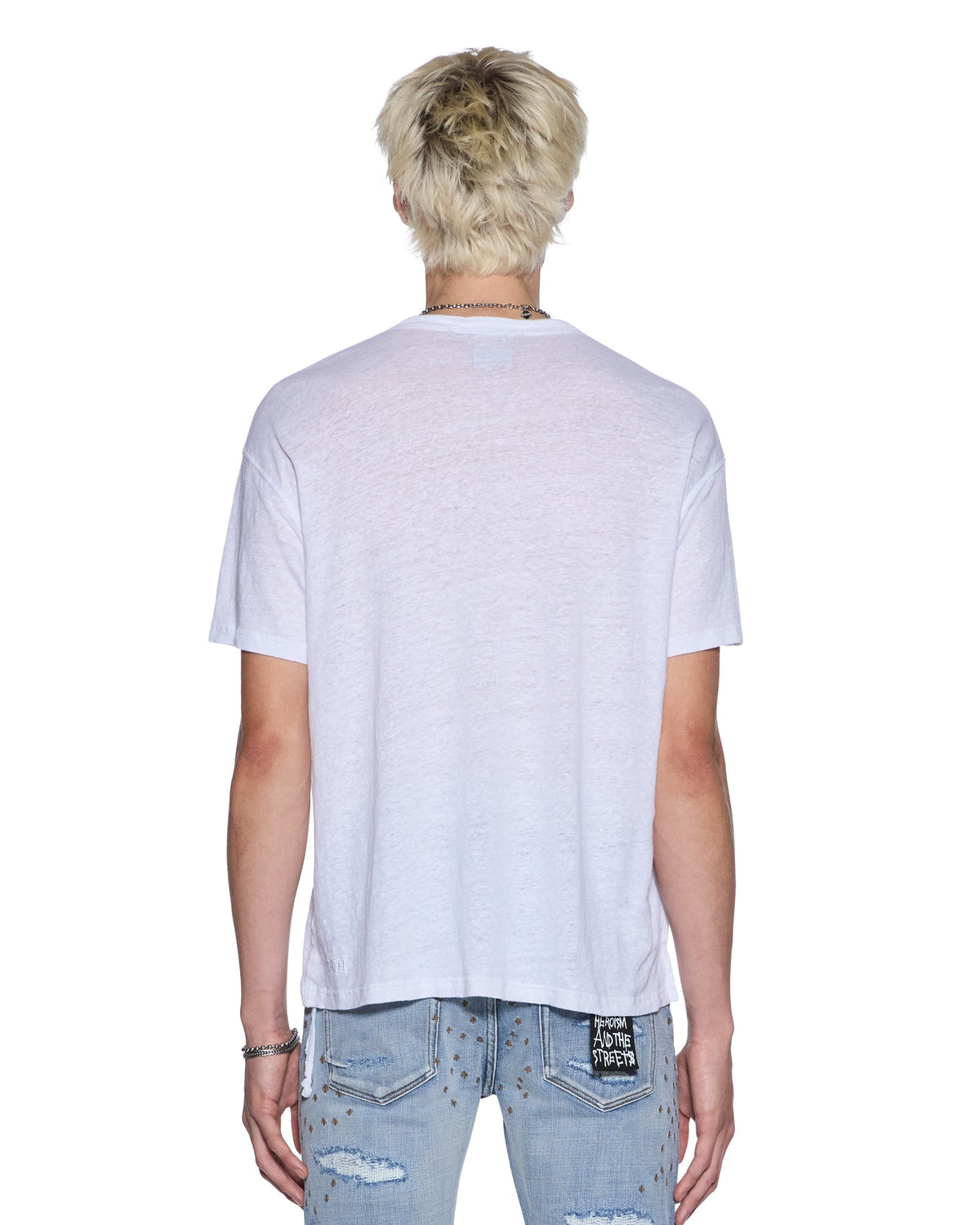 SID LINEN SS TEE WHITE