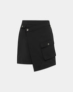 WOMENS TACTIC CARGO RAP SKIRT BLACK SKIRTS