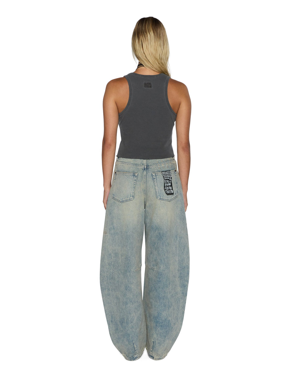 WOMENS ORIGIN TANK GARTER CHARCOAL FASHION TOPS
