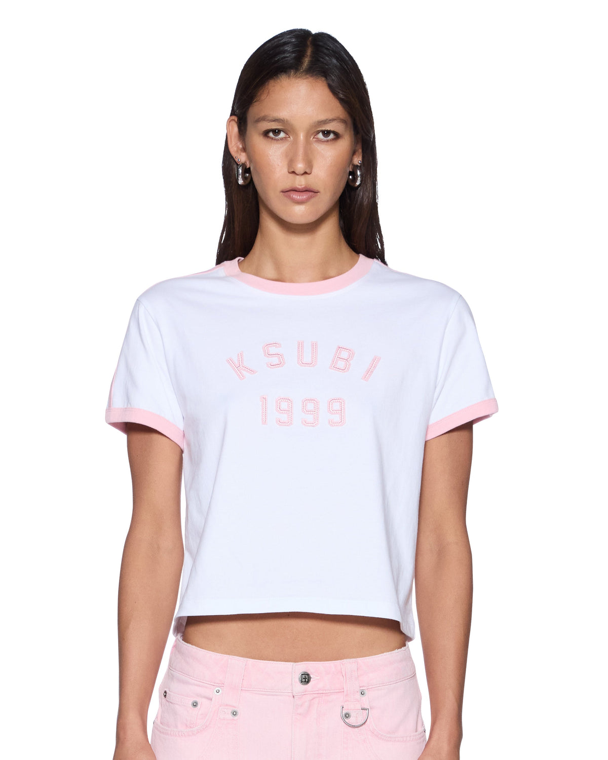 WOMENS VARSITY SHRUNKEN TEE WHITE QUARTZ TEES
